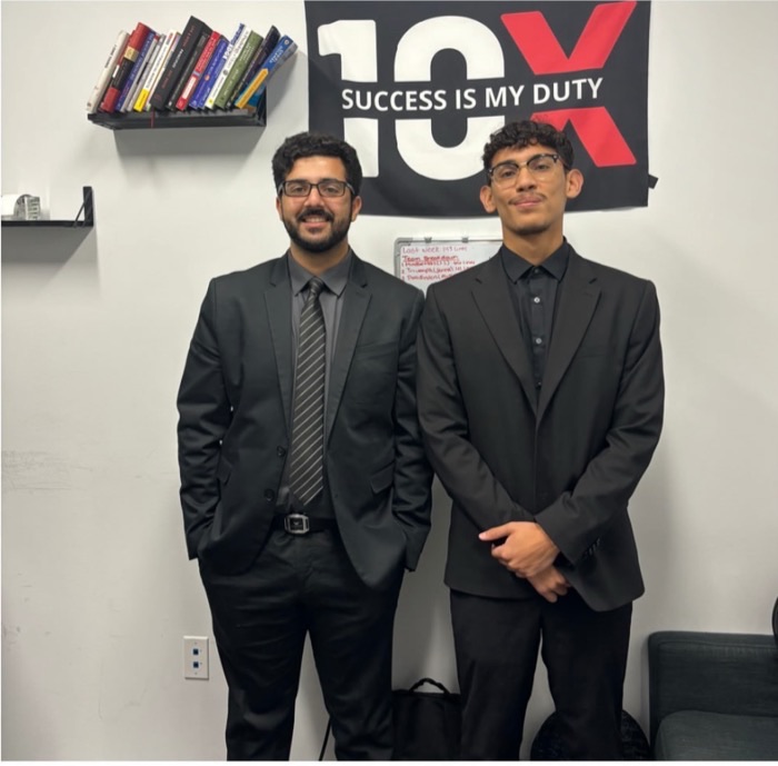 Romansphere team members at the office