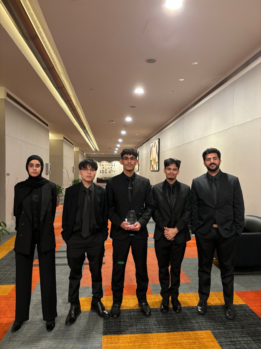 Romansphere team at an awards event